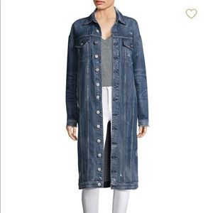 HUDSON Long Denim Duster Jacket